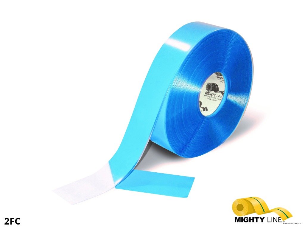 Mighty Line 2" Clear Mighty Line Floor Tape - 100' Roll