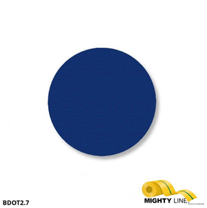 Mighty Line 2.7" BLUE Solid DOT - Pack of 100