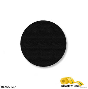 Mighty Line 2.7" BLACK Solid DOT - Pack of 100