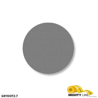 Mighty Line 2.7" GRAY Solid DOT - Pack of 100
