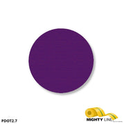 Mighty Line 2.7" PURPLE Solid DOT - Pack of 100