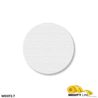 Mighty Line 2.7" WHITE Solid DOT - Pack of 100