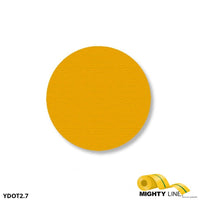 Mighty Line 2.7" YELLOW Solid DOT - Pack of 100