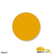 Mighty Line 2.7" YELLOW Solid DOT - Pack of 100