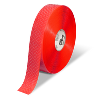 Mighty Line 2" Anti-Slip Red Solid Color Floor Tape - MIGHTY TAC - 100' Roll
