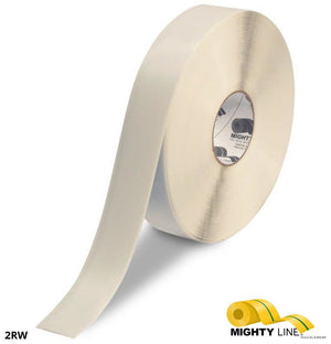 Mighty Line 2" WHITE Solid Color Tape - 100' Roll