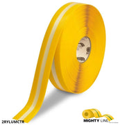 Mighty Line 2" Yellow MightyGlow with Luminescent Center Line - 100' Roll