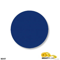 Mighty Line 3.5" BLUE Solid DOT - Stand. Size - Pack of 100