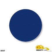 Mighty Line 3.5" BLUE Solid DOT - Stand. Size - Pack of 100