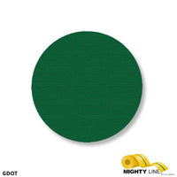 Mighty Line 3.5" GREEN Solid DOT - Stand. Size - Pack of 100