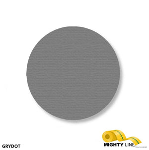 Mighty Line 3.5" GRAY Solid DOT - Stand. Size - Pack of 100