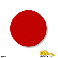 Mighty Line 3.5" RED Solid DOT - Stand. Size - Pack of 100