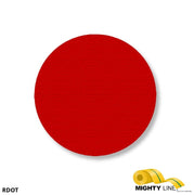 Mighty Line 3.5" RED Solid DOT - Stand. Size - Pack of 100
