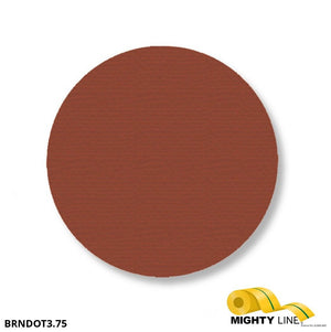 Mighty Line 3.75" BROWN Solid DOT - Pack of 100