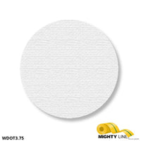 Mighty Line 3.75" WHITE Solid DOT - Pack of 100