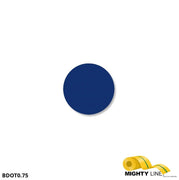 Mighty Line 3/4" BLUE Solid DOT - Pack of 200