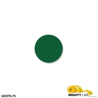 Mighty Line 3/4" GREEN Solid DOT - Pack of 200