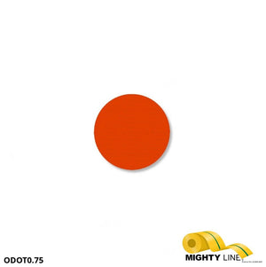 Mighty Line 3/4" ORANGE Solid DOT - Pack of 200