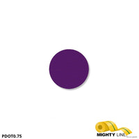 Mighty Line 3/4" PURPLE Solid DOT - Pack of 200