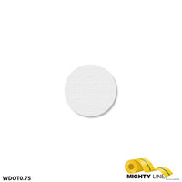 Mighty Line 3/4" WHITE Solid DOT - Pack of 200