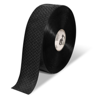 Mighty Line 3" Anti-Slip Black Solid Color Floor Tape - MIGHTY TAC - 100' Roll