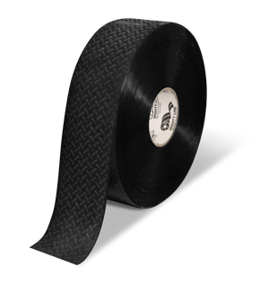 Mighty Line 3" Anti-Slip Black Solid Color Floor Tape - MIGHTY TAC - 100' Roll