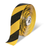 Mighty Line 3" Anti-Slip Yellow and Black Diagonal Color Floor Tape - MIGHTY TAC - 100' Roll