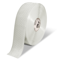 Mighty Line 3" Anti-Slip White Solid Color Floor Tape - MIGHTY TAC - 100' Roll