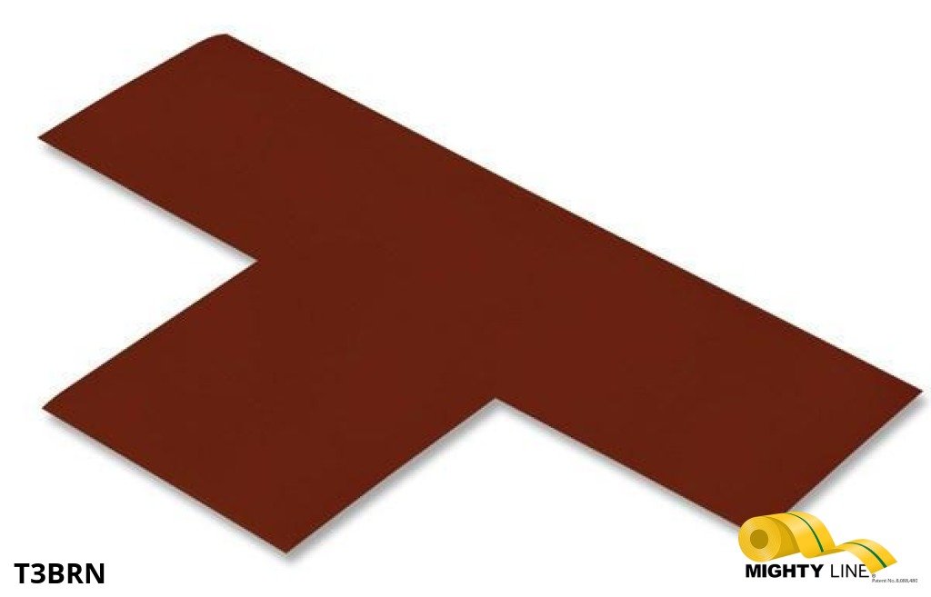Mighty Line 3" Wide Solid BROWN T - Pack of 100