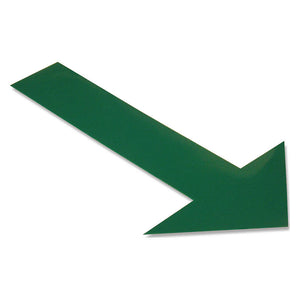 6” Green Floor Marking Arrow, 45VR45 – 50 Pack