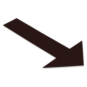6” Black Floor Marking Arrow, 45VR46 – 50 Pack