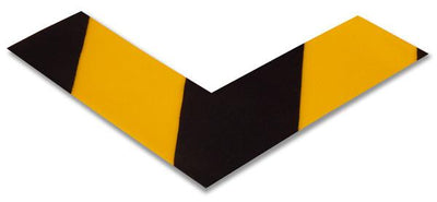 2” Yellow and Black Striped Tape Angles