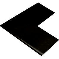 Mighty Line 4" Wide Solid BLACK 8" Long Angle - Pack of 50