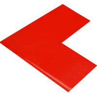 Mighty Line 4" Wide Solid RED 8" Long Angle - Pack of 50