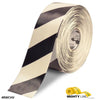 Mighty Line 4" White Tape with Black Chevrons - 100' Roll