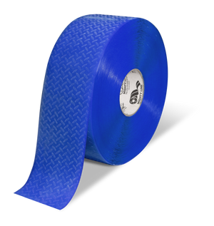 Mighty Line 4" Anti-Slip Blue Solid Color Floor Tape - MIGHTY TAC - 100' Roll
