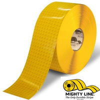 Mighty Line 4" Yellow Brick Pattern Floor Tape