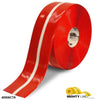 Mighty Line 4" Red Tape with White Center Line - 100' Roll