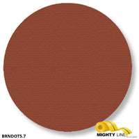 Mighty Line 5.7" BROWN Solid DOT - Pack of 100