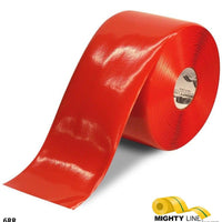 Mighty Line 6" RED Solid Color Tape - 100' Roll