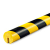 39.4" X 1.7" Non-Adhesive Black and Yellow Foam Guard