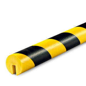 39.4" X 1.7" Non-Adhesive Black and Yellow Foam Guard