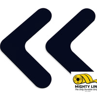 Black Mighty Line 1" Solid Color Rounded Angles