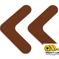 Brown Mighty Line 1" Solid Color Rounded Angles