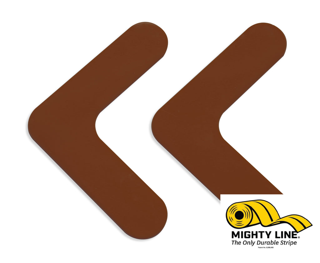 Brown Mighty Line 1" Solid Color Rounded Angles
