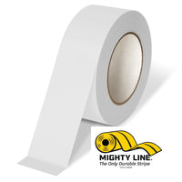White FlexLine Temporary Flagging Tape - 6mil Thick, 2" Wide, 36 Yards Long