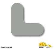 Mighty Line 3/4" Wide Solid Gray Mini Corner Pack of 108