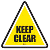 Keep Clear Triangle Floor Sign - Floor Marking Sign, 24"