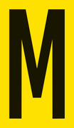 Mighty Line YELLOW Die Cut Location Markers - Letter M - Pack of 10