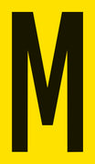 Mighty Line YELLOW Die Cut Location Markers - Letter M - Pack of 10